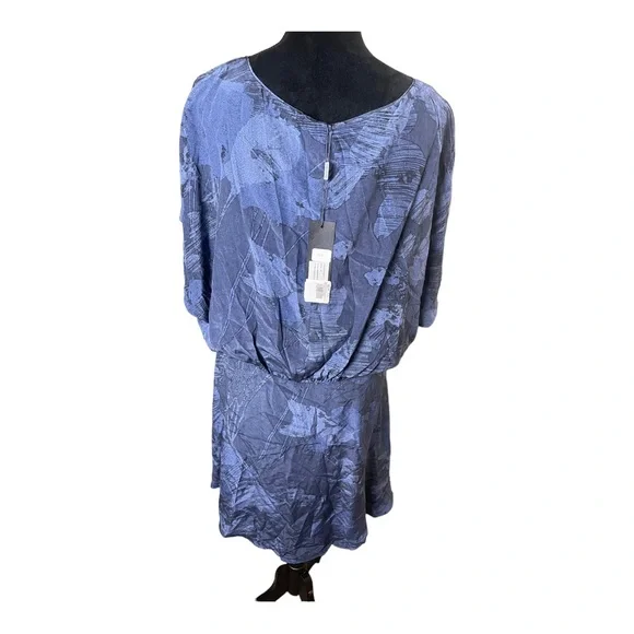 Halston Heritage Sunburst Floral Mini Dress Size 12 100% Silk NWT - Picture 4 of 9